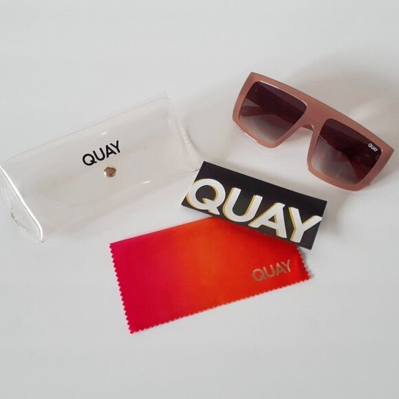 NWOT Quay semi-opaque milky caramel & brown lens sunglasses - Picture 4 of 13